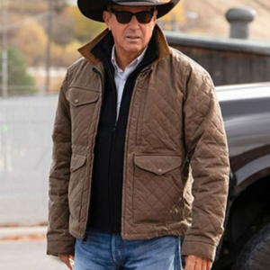 John Dutton Yellowstone Season 5 Quilted Jacket